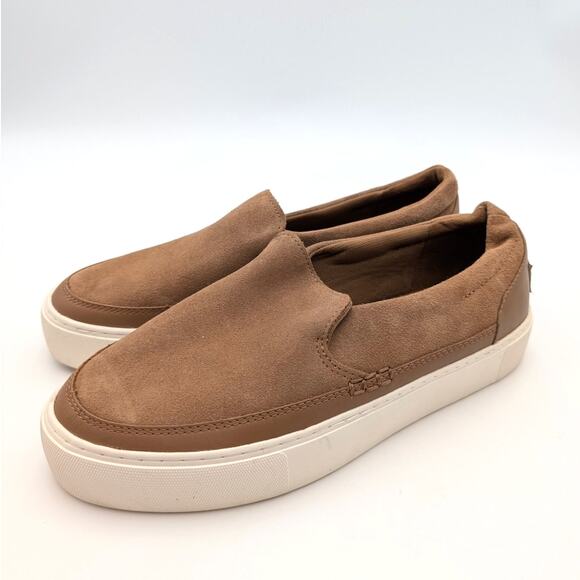 UGG Zilo Slip On Comfort Sneakers Shoes Women's Brown/White Size US9.5 EU40.5 - Picture 1 of 12